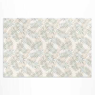 Vinyl carpet Delicate tropical leaves boho pattern