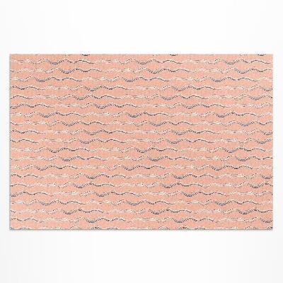 Vinyl carpet Boho waves in pastel colors
