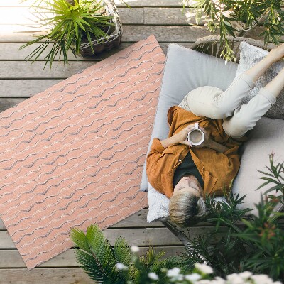 Vinyl carpet Boho waves in pastel colors
