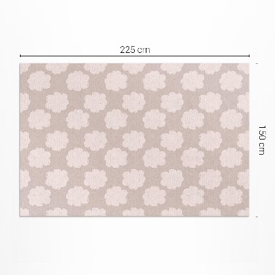 Vinyl carpet Painted clouds in pastel colors