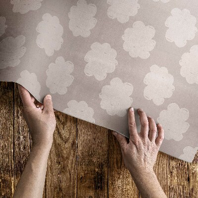 Vinyl carpet Painted clouds in pastel colors