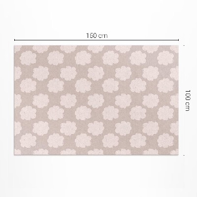Vinyl carpet Painted clouds in pastel colors