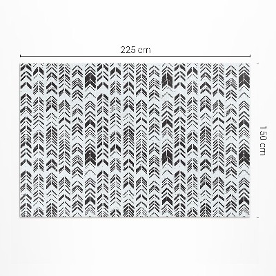 Vinyl carpet Indian feather and arrow boho design