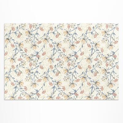 Vinyl carpet Flower meadow delicate boho pattern