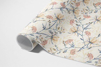Vinyl carpet Flower meadow delicate boho pattern
