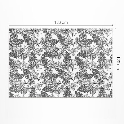 Vinyl carpet Vintage style vine pattern