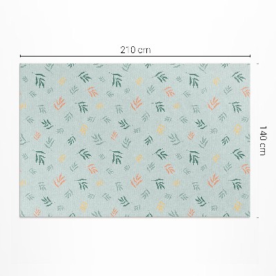 Vinyl carpet Small branches boho floral motifs