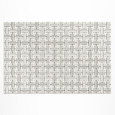 Vinyl carpet Minimalist maze with regular lines