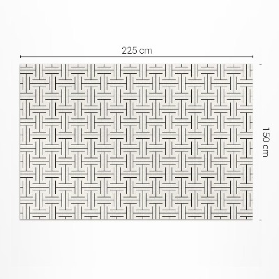 Vinyl carpet Minimalist maze with regular lines