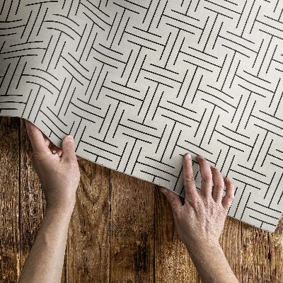 Vinyl carpet Minimalist maze with regular lines