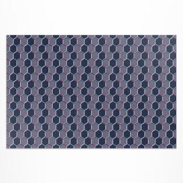 Vinyl carpet Fine mosaic 3d hexagons