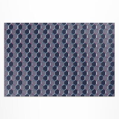 Vinyl carpet Fine mosaic 3d hexagons
