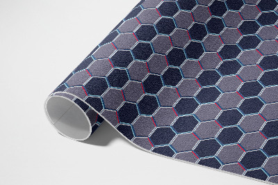 Vinyl carpet Fine mosaic 3d hexagons