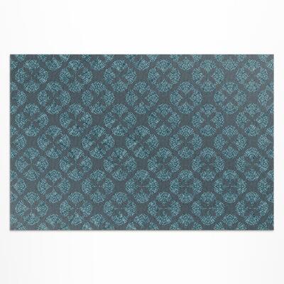 Vinyl carpet Four-leaf clover geometric pattern