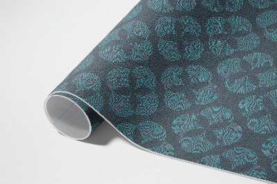 Vinyl carpet Four-leaf clover geometric pattern