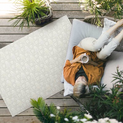 Vinyl carpet Delicate field meadow small boho flowers