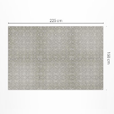 Vinyl carpet Fine pattern of interwoven circles