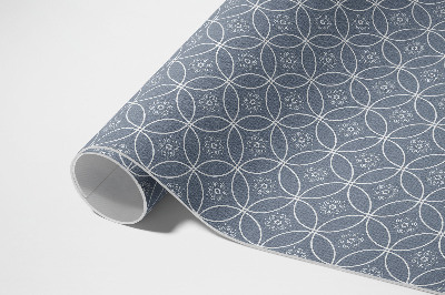 Vinyl carpet Pattern dotted with regular circles and flowers
