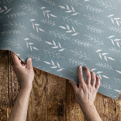 Vinyl carpet Minimalist illustration of branches and leaves