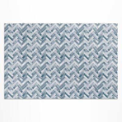 Vinyl carpet Painted herringbone parquet pattern