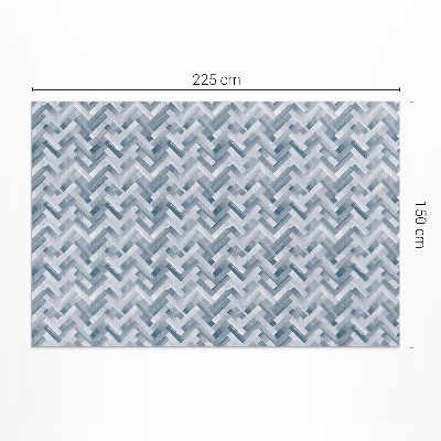 Vinyl carpet Painted herringbone parquet pattern
