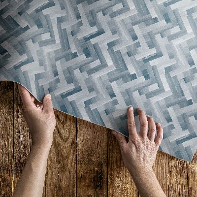 Vinyl carpet Painted herringbone parquet pattern