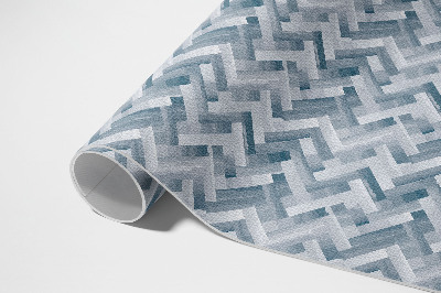 Vinyl carpet Painted herringbone parquet pattern