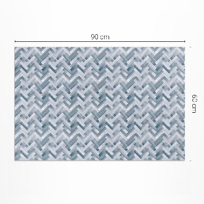 Vinyl carpet Painted herringbone parquet pattern