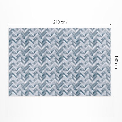 Vinyl carpet Painted herringbone parquet pattern