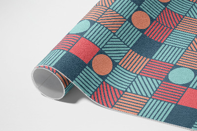 Vinyl carpet Retro vintage geometric pattern