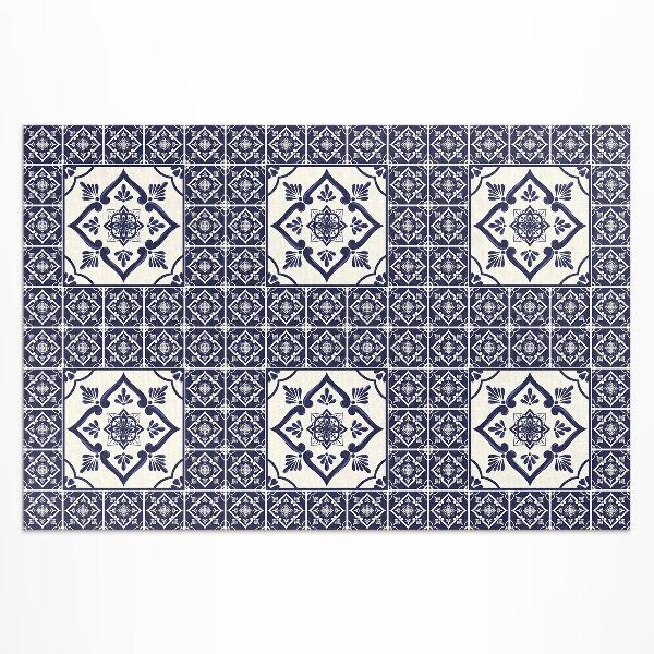 Vinyl carpet Portuguese style decorative tiles