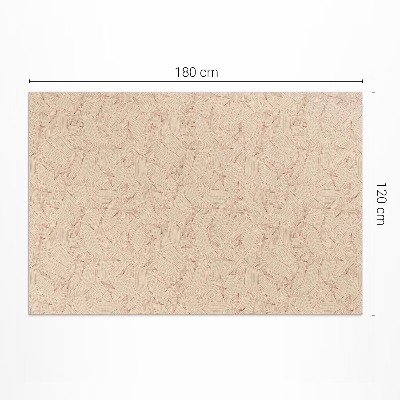 Vinyl carpet Boho-style linear fall leaves