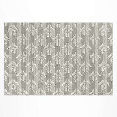 Vinyl carpet Regular ornamental floral pattern