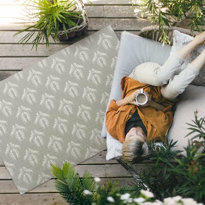 Vinyl carpet Regular ornamental floral pattern