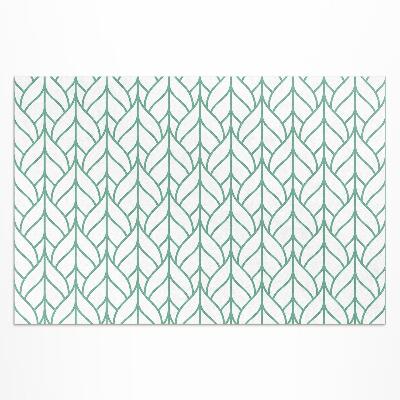 Vinyl carpet Minimalist linear leaf pattern