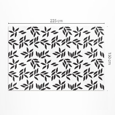 Vinyl carpet Minimalist leaf pattern