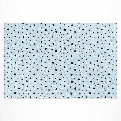 Vinyl carpet Fine black cosmos stars