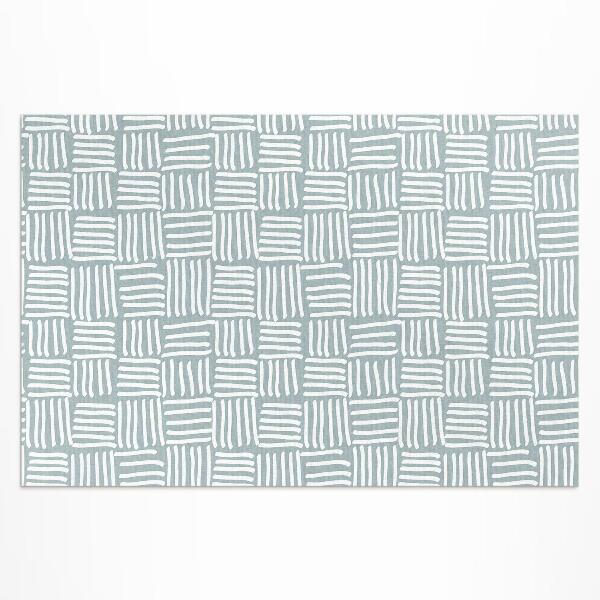 Vinyl carpet Minimalist pattern Boho plaid