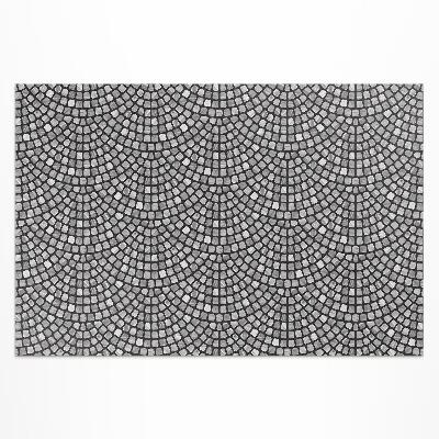 Vinyl carpet Fine mosaic with stone design