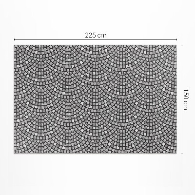 Vinyl carpet Fine mosaic with stone design