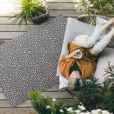Vinyl carpet Fine mosaic with stone design