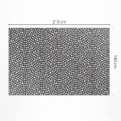Vinyl carpet Fine mosaic with stone design