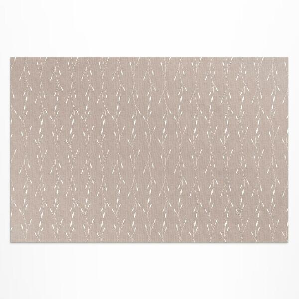 Vinyl carpet Fine and delicate boho leaves and branches
