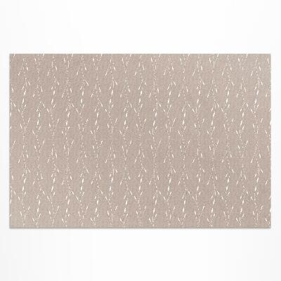 Vinyl carpet Fine and delicate boho leaves and branches