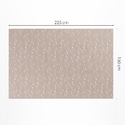 Vinyl carpet Fine and delicate boho leaves and branches