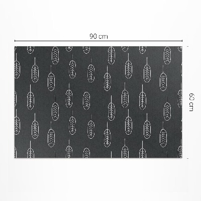 Vinyl carpet Minimalist boho leaves