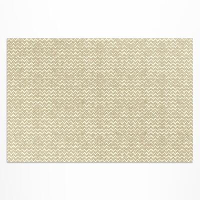 Vinyl carpet Boho design with irregular seams