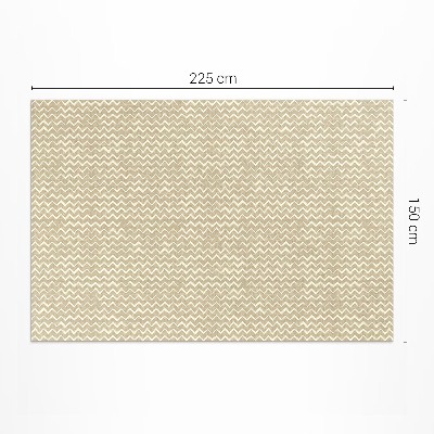 Vinyl carpet Boho design with irregular seams