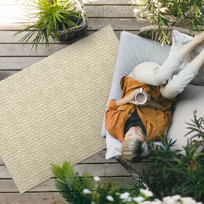 Vinyl carpet Boho design with irregular seams