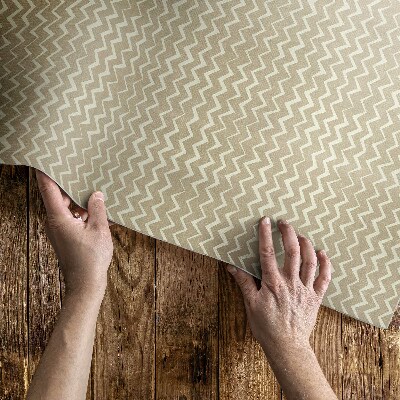 Vinyl carpet Boho design with irregular seams